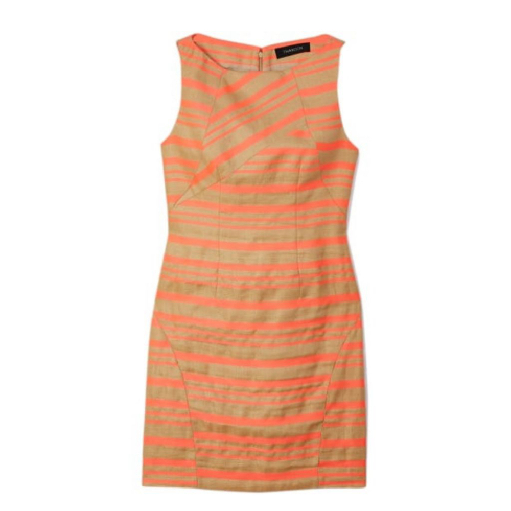 NWT Thakoon shift linen dress pink jute dress 8
